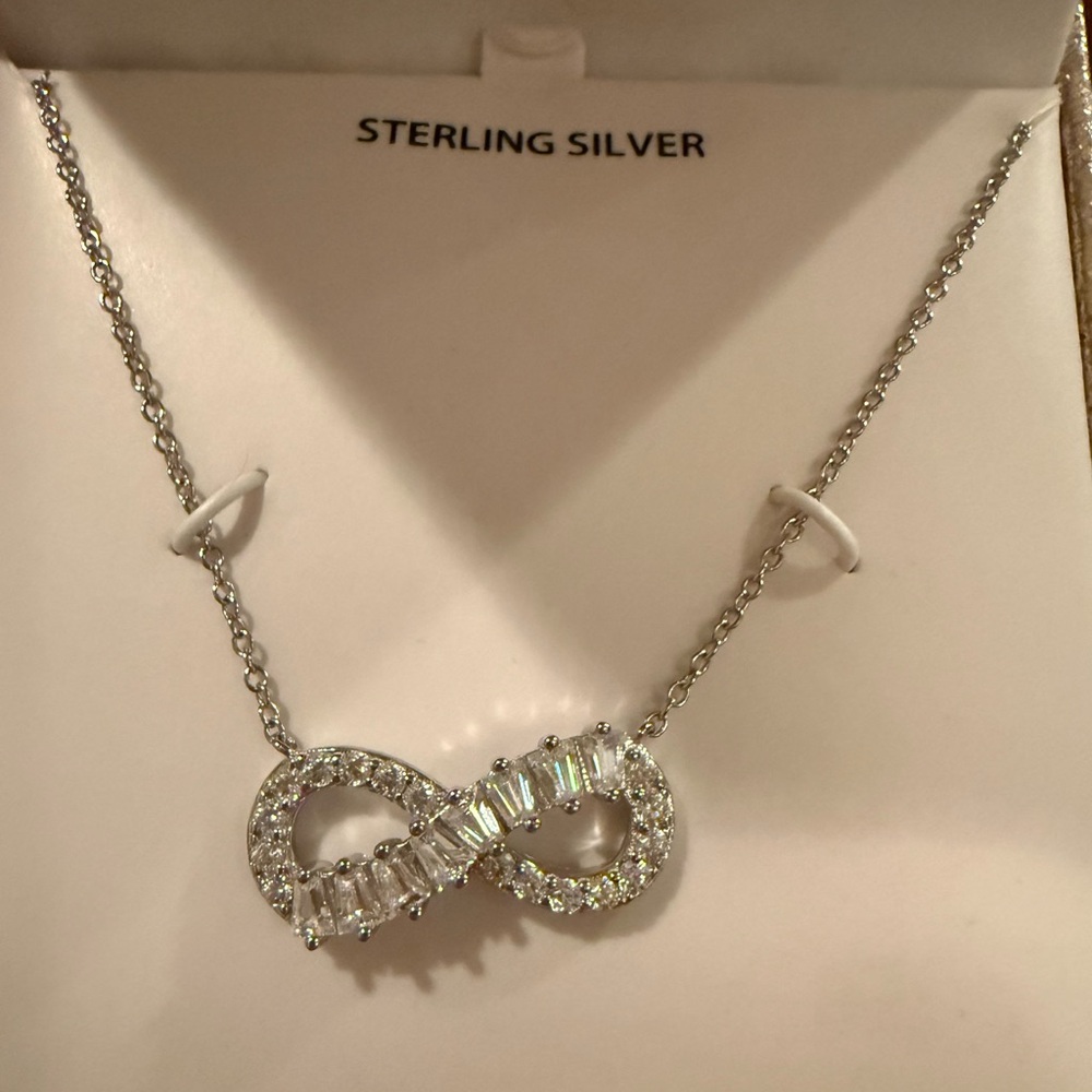 Sterling Silver Infinity Necklace
